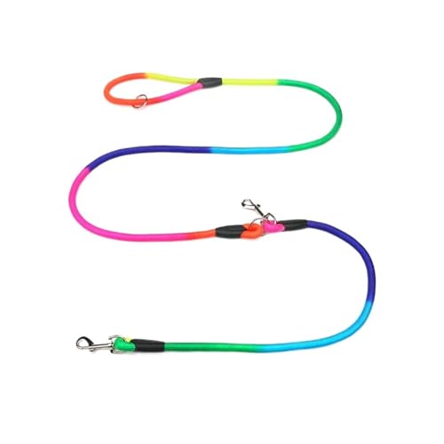Joggingleine Hunde Nylon-Hundekette, Zugseil, Leinen for Laufen, freie Hände, Seilkette for kleine und große Hunde(Colorful) von YXINAER