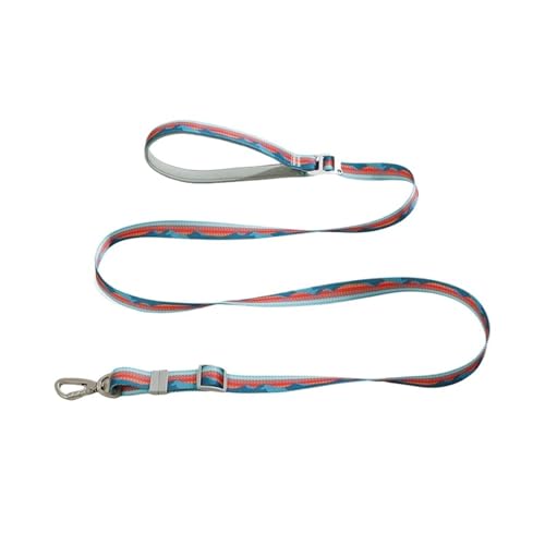 Joggingleine Hunde Nylon-Hundekette, Zugseil, Leinen for Laufen, freie Hände, Seilkette for kleine und große Hunde(Red,S(2.0cm)) von YXINAER