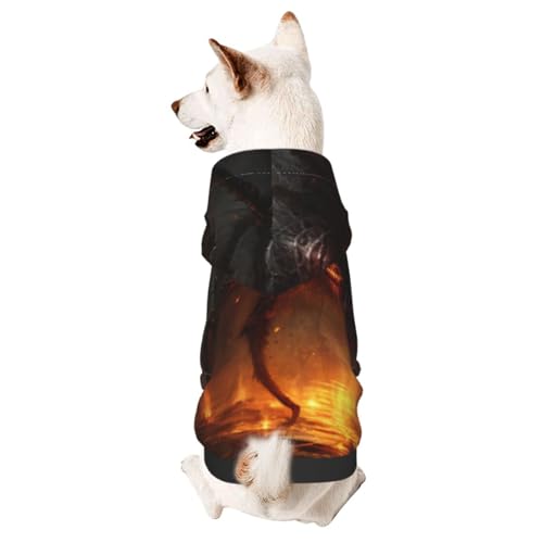 A Big Spider Haustierkleidung für Hunde – weicher und warmer Hunde-Kapuzenpullover, geeignet für kleine und mittelgroße Hunde und Katzen, Schwarz A Big Spider Haustierkleidung für Hunde – weicher und warmer Hunde-Kapuzenpullover, geeignet für kleine und mittelgroße Hunde und Katzen, Schwarz von YXLymxDAMAI