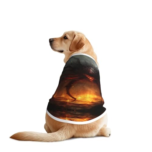 A Big Spider Hundekleidung – atmungsaktives, weiches Hundekostüm, modische und bequeme T-Shirts für mittelgroße und große Hunde A Big Spider Hundekleidung – atmungsaktives, weiches Hundekostüm, modische und bequeme T-Shirts für mittelgroße und große Hunde von YXLymxDAMAI
