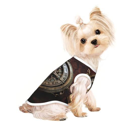 Ancient Compass Hundeweste – Sommer-Hundebekleidung, niedliche Haustierkleidung für kleine und mittelgroße Hunde Ancient Compass Hundeweste – Sommer-Hundebekleidung, niedliche Haustierkleidung für kleine und mittelgroße Hunde von YXLymxDAMAI