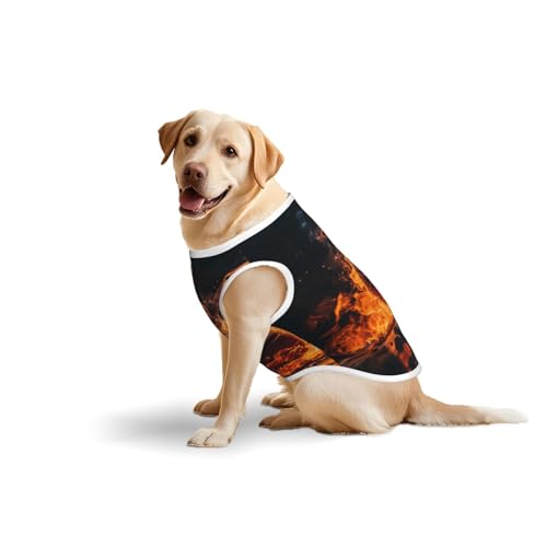 Basketball- und Feuer-Haustierkleidung für Hunde – weiche Hundeweste aus Baumwolle für mittelgroße und große Hunde für den täglichen Gebrauch und Outdoor-Aktivitäten Basketball- und Feuer-Haustierkleidung für Hunde – weiche Hundeweste aus Baumwolle für mittelgroße und große Hunde für den täglichen Gebrauch und Outdoor-Aktivitäten von YXLymxDAMAI