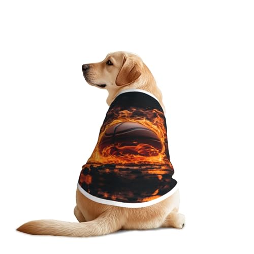 Basketball- und Feuerwehr-Hundekleidung – atmungsaktives, weiches Hundekostüm, modische und bequeme T-Shirts für mittelgroße und große Hunde Basketball- und Feuerwehr-Hundekleidung – atmungsaktives, weiches Hundekostüm, modische und bequeme T-Shirts für mittelgroße und große Hunde von YXLymxDAMAI