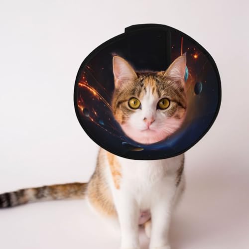 Beautiful Planets Hundehalsband, Schutzhalsband für Hunde und Katzen, bequemes Haustier-Genesungshalsband für große und mittelgroße Welpen Beautiful Planets Hundehalsband, Schutzhalsband für Hunde und Katzen, bequemes Haustier-Genesungshalsband für große und mittelgroße Welpen von YXLymxDAMAI