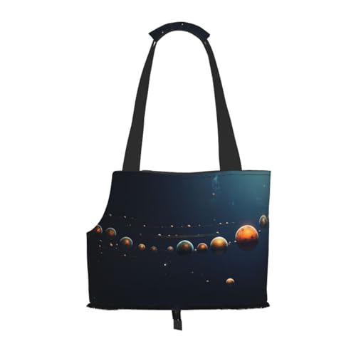 Beautiful Universe Planets Haustier-Tragetasche, kleine Hunde-Geldbörse, Katzentragetasche, faltbares Design, Reisen, Haustiere, Picknick, Outdoor Beautiful Universe Planets Haustier-Tragetasche, kleine Hunde-Geldbörse, Katzentragetasche, faltbares Design, Reisen, Haustiere, Picknick, Outdoor von YXLymxDAMAI