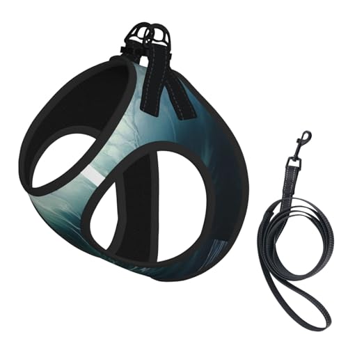 Big Waves in The Sea Hundegeschirr, verstellbares Hundegeschirr mit reflektierendem Design, geeignet für Hunde, Katzen, Wandern und Outdoor-Aktivitäten Big Waves in The Sea Hundegeschirr, verstellbares Hundegeschirr mit reflektierendem Design, geeignet für Hunde, Katzen, Wandern und Outdoor-Aktivitäten von YXLymxDAMAI