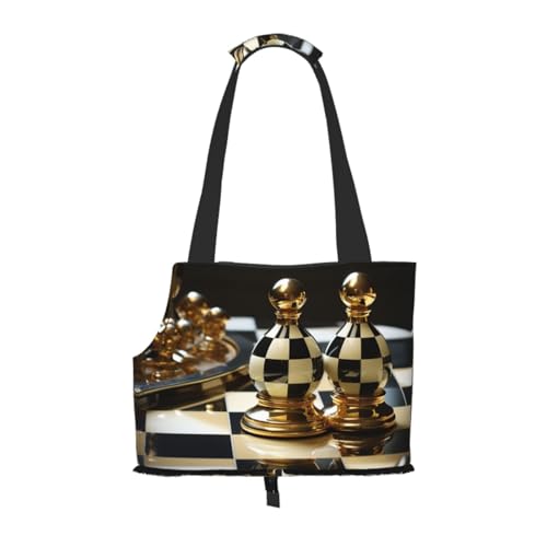 Billard-Haustier-Tragetasche für kleine Hunde, Katzentragetasche, faltbares Design, für Reisen, Picknick, Outdoor, Schwarz und Weiß Billard-Haustier-Tragetasche für kleine Hunde, Katzentragetasche, faltbares Design, für Reisen, Picknick, Outdoor, Schwarz und Weiß von YXLymxDAMAI