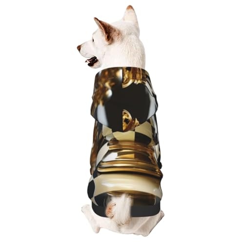 Billard-Haustierkleidung für Hunde, weicher und warmer Hunde-Kapuzenpullover, geeignet für kleine und mittelgroße Hunde und Katzen, Schwarz von YXLymxDAMAI