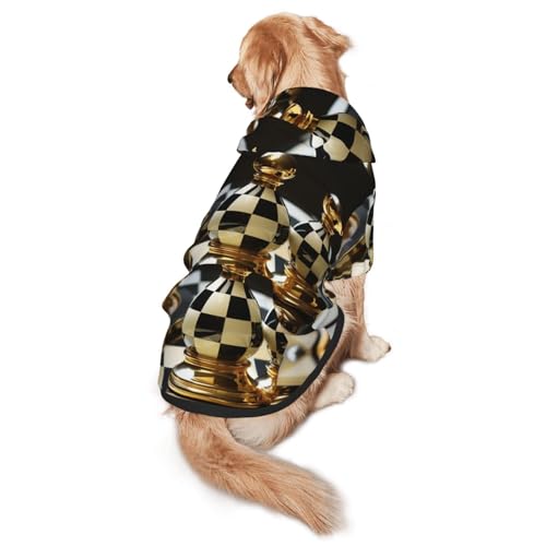 Billard-Hunde-Kapuzenpullover für mittelgroße und große Hunde, Wintermantel, Schwarz von YXLymxDAMAI