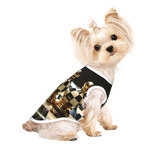 Billard-Hundeweste, Sommer-Hundebekleidung, süße Haustierkleidung für kleine und mittelgroße Hunde, Schwarz und Weiß Billard-Hundeweste, Sommer-Hundebekleidung, süße Haustierkleidung für kleine und mittelgroße Hunde, Schwarz und Weiß von YXLymxDAMAI