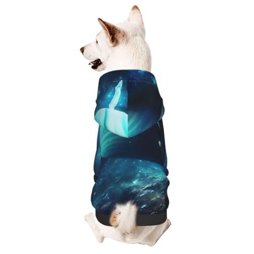 Blue Planet Haustierkleidung für Hunde, weicher und warmer Hunde-Kapuzenpullover, geeignet für kleine und mittelgroße Hunde und Katzen, Schwarz Blue Planet Haustierkleidung für Hunde, weicher und warmer Hunde-Kapuzenpullover, geeignet für kleine und mittelgroße Hunde und Katzen, Schwarz von YXLymxDAMAI