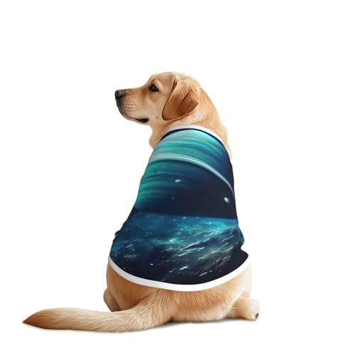 Blue Planet Hundebekleidung – atmungsaktives, weiches Hundekostüm, modische und bequeme T-Shirts für mittelgroße und große Hunde Blue Planet Hundebekleidung – atmungsaktives, weiches Hundekostüm, modische und bequeme T-Shirts für mittelgroße und große Hunde von YXLymxDAMAI
