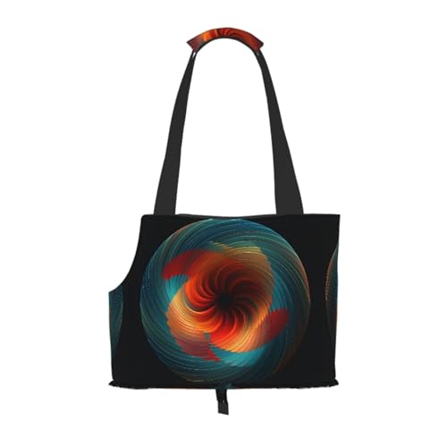 Bunte Vortex-Haustier-Tragetasche – kleine Hunde-Geldbörse, Katzentragetasche, faltbares Design, Reisen, Haustiere, Picknick, Outdoor Bunte Vortex-Haustier-Tragetasche – kleine Hunde-Geldbörse, Katzentragetasche, faltbares Design, Reisen, Haustiere, Picknick, Outdoor von YXLymxDAMAI