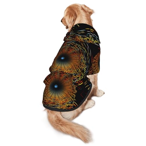 Color Kurzer leichter Ring-Kapuzenpullover für mittelgroße und große Hunde, Haustier-Wintermantel, Schwarz Color Kurzer leichter Ring-Kapuzenpullover für mittelgroße und große Hunde, Haustier-Wintermantel, Schwarz von YXLymxDAMAI