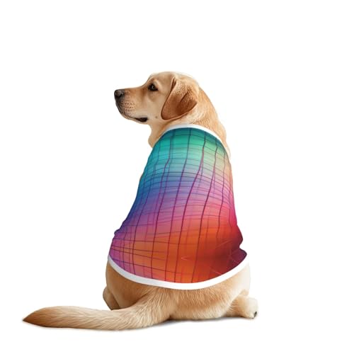 Curve Color Line Hundebekleidung – atmungsaktives, weiches Hundekostüm, modische und bequeme T-Shirts für mittelgroße und große Hunde Curve Color Line Hundebekleidung – atmungsaktives, weiches Hundekostüm, modische und bequeme T-Shirts für mittelgroße und große Hunde von YXLymxDAMAI