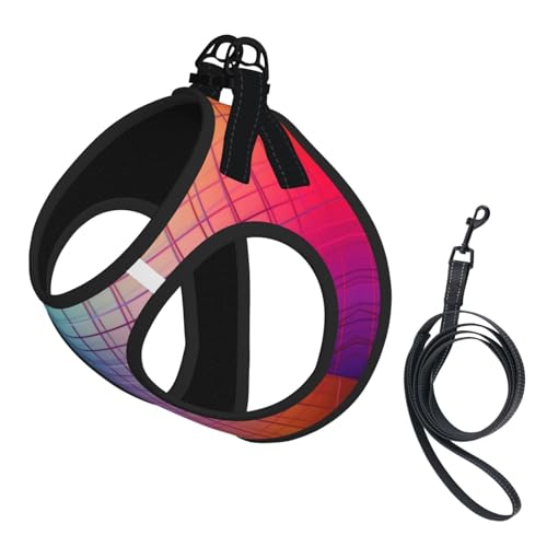 Curve Color Line Hundegeschirr, verstellbares Hundegeschirr mit reflektierendem Design, geeignet für Hunde, Katzen, Wandern und Outdoor-Aktivitäten Curve Color Line Hundegeschirr, verstellbares Hundegeschirr mit reflektierendem Design, geeignet für Hunde, Katzen, Wandern und Outdoor-Aktivitäten von YXLymxDAMAI
