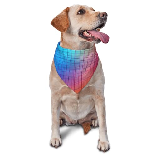 Curve Color Line Hundehalstücher – Dreieckstuch für Haustiere, geeignet für kleine bis mittelgroße große Hunde und Katzen Curve Color Line Hundehalstücher – Dreieckstuch für Haustiere, geeignet für kleine bis mittelgroße große Hunde und Katzen von YXLymxDAMAI