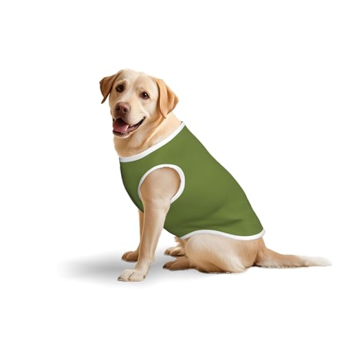 Dunkelgrüne Haustierkleidung für Hunde – weiche Baumwoll-Hundeweste für mittelgroße und große Hunde für den täglichen Gebrauch und Outdoor-Aktivitäten Dunkelgrüne Haustierkleidung für Hunde – weiche Baumwoll-Hundeweste für mittelgroße und große Hunde für den täglichen Gebrauch und Outdoor-Aktivitäten von YXLymxDAMAI