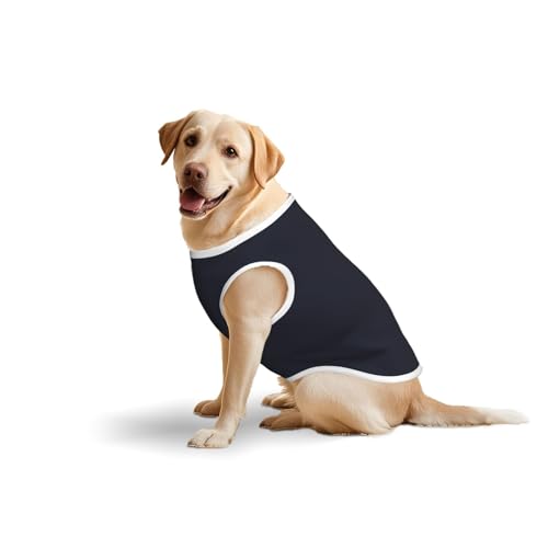 Einfarbige schwarze Haustierkleidung für Hunde – weiche Hundeweste aus Baumwolle für mittelgroße und große Hunde für den täglichen Gebrauch und Outdoor-Aktivitäten Einfarbige schwarze Haustierkleidung für Hunde – weiche Hundeweste aus Baumwolle für mittelgroße und große Hunde für den täglichen Gebrauch und Outdoor-Aktivitäten von YXLymxDAMAI