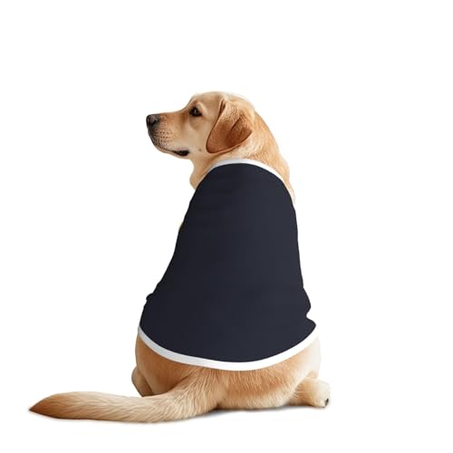 Einfarbige schwarze Hundebekleidung – atmungsaktives, weiches Hundekostüm, modische und bequeme T-Shirts für mittelgroße und große Hunde Einfarbige schwarze Hundebekleidung – atmungsaktives, weiches Hundekostüm, modische und bequeme T-Shirts für mittelgroße und große Hunde von YXLymxDAMAI