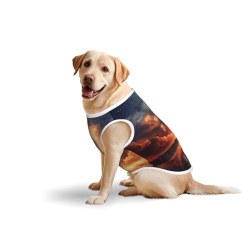 Evening Sky Haustierkleidung für Hunde – weiche Baumwoll-Hundeweste für mittelgroße und große Hunde für den täglichen Gebrauch und Outdoor-Aktivitäten Evening Sky Haustierkleidung für Hunde – weiche Baumwoll-Hundeweste für mittelgroße und große Hunde für den täglichen Gebrauch und Outdoor-Aktivitäten von YXLymxDAMAI