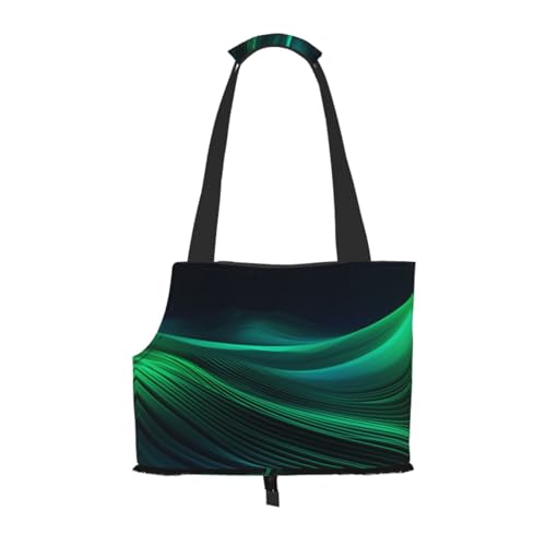 Green Line Haustier-Tragetasche, kleine Hunde-Geldbörse, Katzentragetasche, faltbares Design, Reisen, Haustiere, Picknick, Outdoor Green Line Haustier-Tragetasche, kleine Hunde-Geldbörse, Katzentragetasche, faltbares Design, Reisen, Haustiere, Picknick, Outdoor von YXLymxDAMAI