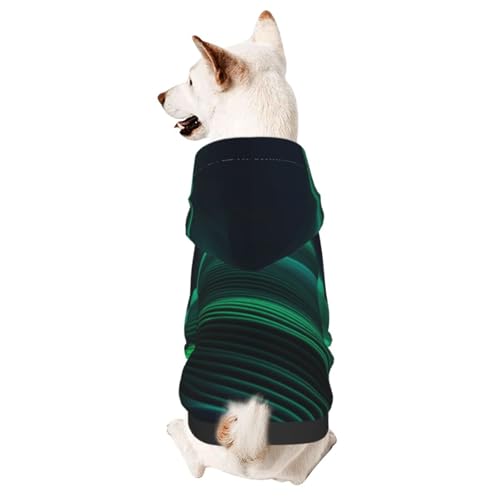 Green Line Haustierkleidung für Hunde, weicher und warmer Hunde-Kapuzenpullover, geeignet für kleine und mittelgroße Hunde und Katzen, Schwarz Green Line Haustierkleidung für Hunde, weicher und warmer Hunde-Kapuzenpullover, geeignet für kleine und mittelgroße Hunde und Katzen, Schwarz von YXLymxDAMAI