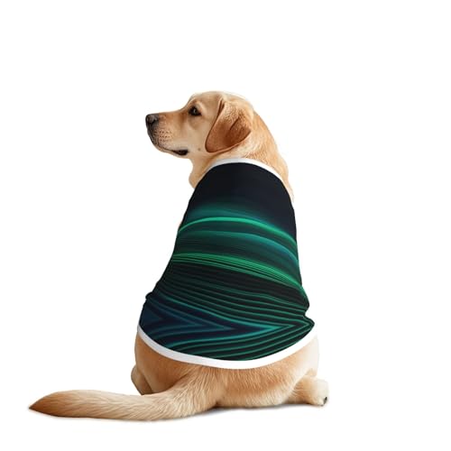Green Line Hundebekleidung – atmungsaktives, weiches Hundekostüm, modische und bequeme T-Shirts für mittelgroße und große Hunde Green Line Hundebekleidung – atmungsaktives, weiches Hundekostüm, modische und bequeme T-Shirts für mittelgroße und große Hunde von YXLymxDAMAI