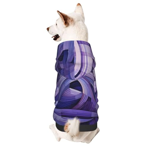 Haustierkleidung für Hunde, gestreift, weicher und warmer Hunde-Kapuzenpullover, geeignet für kleine und mittelgroße Hunde und Katzen, Schwarz Haustierkleidung für Hunde, gestreift, weicher und warmer Hunde-Kapuzenpullover, geeignet für kleine und mittelgroße Hunde und Katzen, Schwarz von YXLymxDAMAI