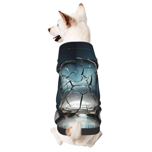 Haustierkleidung für Hunde mit Rissbildung, weicher und warmer Hunde-Kapuzenpullover, geeignet für kleine und mittelgroße Hunde und Katzen, Schwarz Haustierkleidung für Hunde mit Rissbildung, weicher und warmer Hunde-Kapuzenpullover, geeignet für kleine und mittelgroße Hunde und Katzen, Schwarz von YXLymxDAMAI