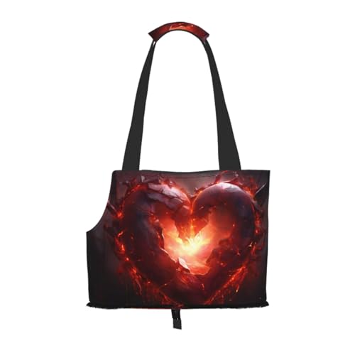 Hot Love Tragetasche für kleine Hunde, Katzentragetasche, faltbares Design, Reisetasche, Picknick, Outdoor Hot Love Tragetasche für kleine Hunde, Katzentragetasche, faltbares Design, Reisetasche, Picknick, Outdoor von YXLymxDAMAI