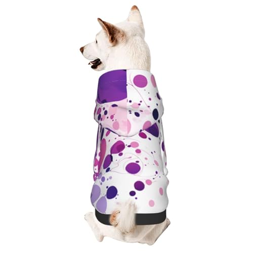 Hunde-Kapuzenpullover mit mehrfarbigen Flicken, weich und warm, geeignet für kleine und mittelgroße Hunde und Katzen, Schwarz Hunde-Kapuzenpullover mit mehrfarbigen Flicken, weich und warm, geeignet für kleine und mittelgroße Hunde und Katzen, Schwarz von YXLymxDAMAI
