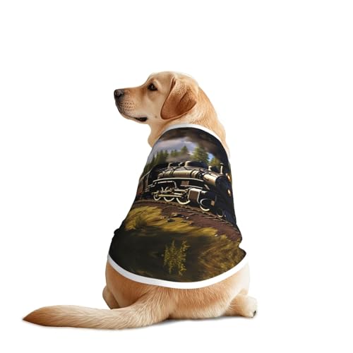 Hundebekleidung für Hunde, atmungsaktiv, weich, modisches und bequemes T-Shirt für mittelgroße und große Hunde Hundebekleidung für Hunde, atmungsaktiv, weich, modisches und bequemes T-Shirt für mittelgroße und große Hunde von YXLymxDAMAI