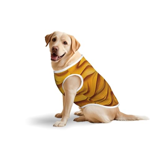 Hundebekleidung für Hunde mit gelbem Streifen – weiche Hundeweste aus Baumwolle für mittelgroße und große Hunde für den täglichen Gebrauch und Outdoor-Aktivitäten Hundebekleidung für Hunde mit gelbem Streifen – weiche Hundeweste aus Baumwolle für mittelgroße und große Hunde für den täglichen Gebrauch und Outdoor-Aktivitäten von YXLymxDAMAI