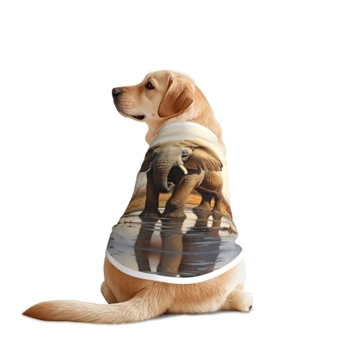 Hundebekleidung für afrikanische Elefanten – atmungsaktives, weiches Hundekostüm, modische und bequeme T-Shirts für mittelgroße und große Hunde Hundebekleidung für afrikanische Elefanten – atmungsaktives, weiches Hundekostüm, modische und bequeme T-Shirts für mittelgroße und große Hunde von YXLymxDAMAI