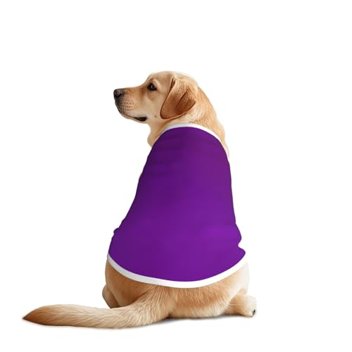 Hundebekleidung in Dunkelviolett – atmungsaktives, weiches Hundekostüm, modische und bequeme T-Shirts für mittelgroße und große Hunde Hundebekleidung in Dunkelviolett – atmungsaktives, weiches Hundekostüm, modische und bequeme T-Shirts für mittelgroße und große Hunde von YXLymxDAMAI