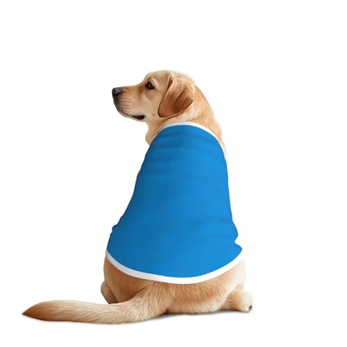 Hundebekleidung in Naturblau – atmungsaktives, weiches Hundekostüm, modische und bequeme T-Shirts für mittelgroße und große Hunde Hundebekleidung in Naturblau – atmungsaktives, weiches Hundekostüm, modische und bequeme T-Shirts für mittelgroße und große Hunde von YXLymxDAMAI