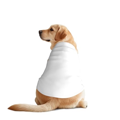 Hundebekleidung in Naturweiß – atmungsaktives, weiches Hundekostüm, modische und bequeme T-Shirts für mittelgroße und große Hunde Hundebekleidung in Naturweiß – atmungsaktives, weiches Hundekostüm, modische und bequeme T-Shirts für mittelgroße und große Hunde von YXLymxDAMAI