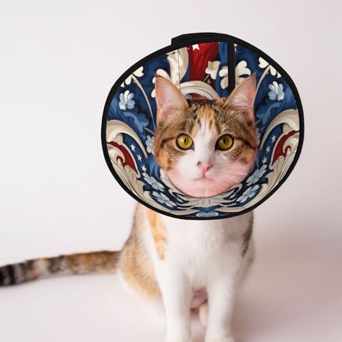 Hundehalsband im amerikanischen Stil – Schutzhalsband für Hunde und Katzen, bequemes Haustier-Genesungshalsband für große und mittelgroße Welpen Hundehalsband im amerikanischen Stil – Schutzhalsband für Hunde und Katzen, bequemes Haustier-Genesungshalsband für große und mittelgroße Welpen von YXLymxDAMAI