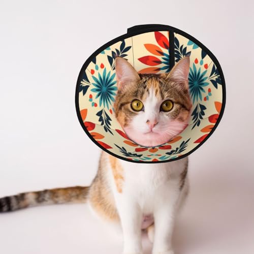 Hundehalsband mit geometrischem Blumenmuster – Schutzkragen für Hunde und Katzen, bequemes Haustier-Genesungshalsband für große und mittelgroße Welpen Hundehalsband mit geometrischem Blumenmuster – Schutzkragen für Hunde und Katzen, bequemes Haustier-Genesungshalsband für große und mittelgroße Welpen von YXLymxDAMAI