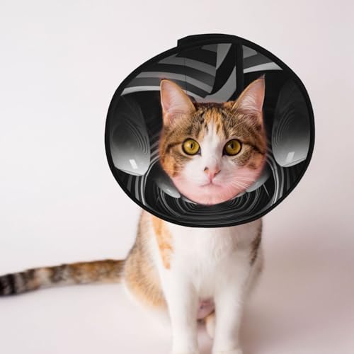 Hundekegelhalsband in Schwarz und Weiß – Schutzhalsband für Hunde und Katzen, bequemes Haustier-Genesungshalsband für große und mittelgroße Welpen Hundekegelhalsband in Schwarz und Weiß – Schutzhalsband für Hunde und Katzen, bequemes Haustier-Genesungshalsband für große und mittelgroße Welpen von YXLymxDAMAI