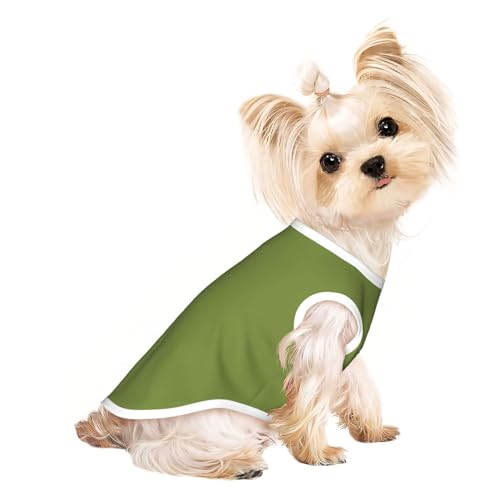 Hundeweste für den Sommer, süße Haustierkleidung für kleine und mittelgroße Hunde, Dunkelgrün von YXLymxDAMAI