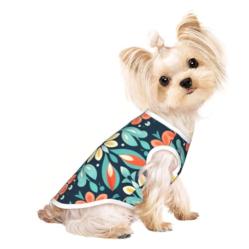 Hundeweste mit Flugzeug-Blumenmuster – Sommer-Hundebekleidung, niedliche Haustierkleidung für kleine und mittelgroße Hunde Hundeweste mit Flugzeug-Blumenmuster – Sommer-Hundebekleidung, niedliche Haustierkleidung für kleine und mittelgroße Hunde von YXLymxDAMAI