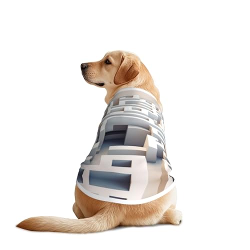 Maze Hundekleidung – atmungsaktives, weiches Hundekostüm für Haustiere, Hunde, modische und bequeme T-Shirts für mittelgroße und große Hunde Maze Hundekleidung – atmungsaktives, weiches Hundekostüm für Haustiere, Hunde, modische und bequeme T-Shirts für mittelgroße und große Hunde von YXLymxDAMAI