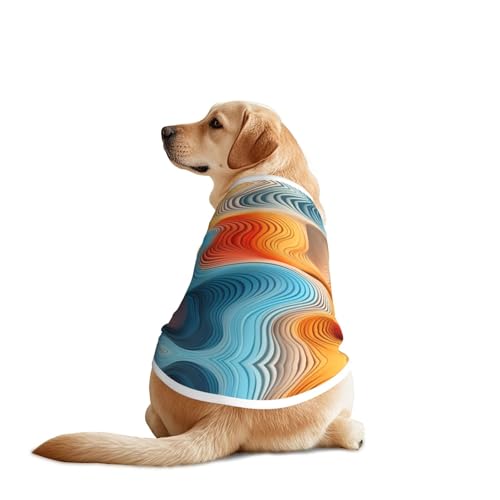 Meander Hundebekleidung mit Farbkarte: Atmungsaktives, weiches Hundekostüm, modisches und bequemes T-Shirt für mittelgroße und große Hunde Meander Hundebekleidung mit Farbkarte: Atmungsaktives, weiches Hundekostüm, modisches und bequemes T-Shirt für mittelgroße und große Hunde von YXLymxDAMAI