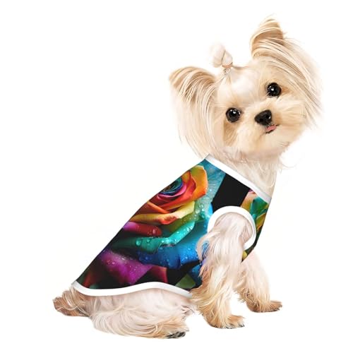 Mehrfarbige Blumen Hund Weste - Sommer Hund Kleidung Kleidung, Nette Pet Kleidung Für Kleine & Medium Hunde Mehrfarbige Blumen Hund Weste - Sommer Hund Kleidung Kleidung, Nette Pet Kleidung Für Kleine & Medium Hunde von YXLymxDAMAI