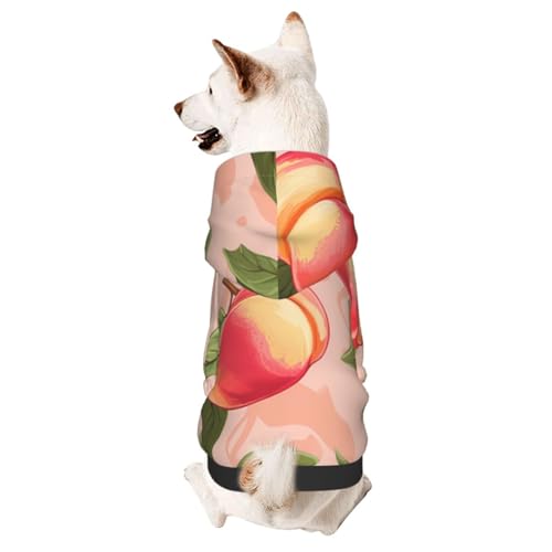 Peaches Haustierkleidung für Hunde, weicher und warmer Hunde-Kapuzenpullover, geeignet für kleine und mittelgroße Hunde und Katzen, Schwarz Peaches Haustierkleidung für Hunde, weicher und warmer Hunde-Kapuzenpullover, geeignet für kleine und mittelgroße Hunde und Katzen, Schwarz von YXLymxDAMAI