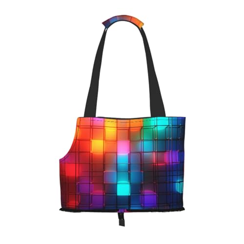 Quadratische Tragetasche für kleine Hunde und Katzen, faltbares Design, Reisetasche, Picknick, Outdoor Quadratische Tragetasche für kleine Hunde und Katzen, faltbares Design, Reisetasche, Picknick, Outdoor von YXLymxDAMAI