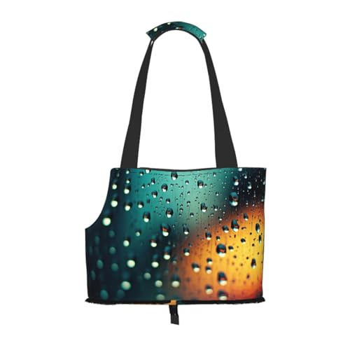 Raindrops in The Sky Haustier-Tragetasche, kleine Hunde-Geldbörse, Katzentragetasche, faltbares Design, Reisetasche, Picknick, Outdoor Raindrops in The Sky Haustier-Tragetasche, kleine Hunde-Geldbörse, Katzentragetasche, faltbares Design, Reisetasche, Picknick, Outdoor von YXLymxDAMAI
