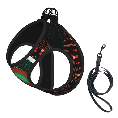 Rundes Hundegeschirr mit farbigen Punkten, verstellbares Hundegeschirr mit reflektierendem Design, geeignet für Hunde, Katzen, Wandern und Outdoor-Aktivitäten Rundes Hundegeschirr mit farbigen Punkten, verstellbares Hundegeschirr mit reflektierendem Design, geeignet für Hunde, Katzen, Wandern und Outdoor-Aktivitäten von YXLymxDAMAI